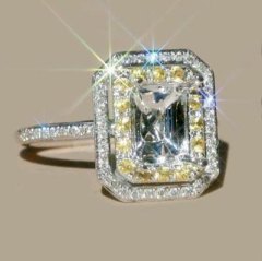 Jewelry-Emerald-5x7mm-Solid-14kt-font-b-White-b-font-Gold-0-85Ct-Diamond-Yellow-font
